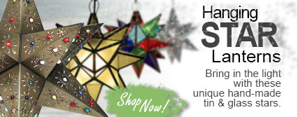 Hanging Star Lanterns online promotional banner